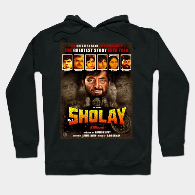 Sholay Gabbar Singh Hoodie by SAN ART STUDIO 